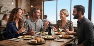 Dining out captions